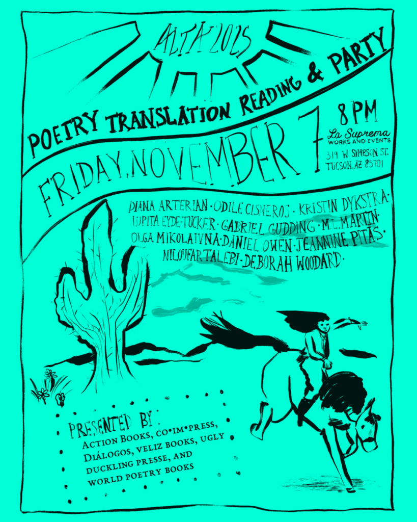 Tucson Poetry Translation Reading & Party, Friday, Nov. 7, 2025.